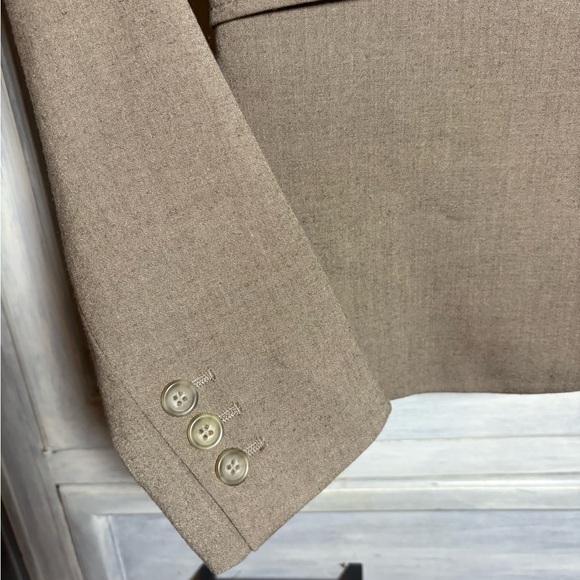 The Limited Taupe Tailored Double Button Power Blazer Office Career Classic - Picture 2 of 7